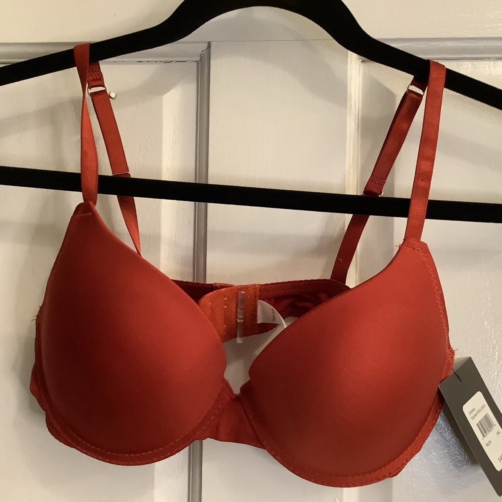 Diana Women's push up Bra 34C Rust Red